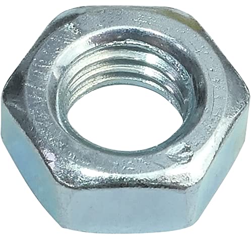 AERZETIX - C45714 - Satz von 100 Sechskantmuttern 6 seiten - metallteile spannen montage - aus verzinktem stahl 8.8 - gewinde M8 metrisch weiblich - heimwerker - DIN 934 - farbe silber von AERZETIX