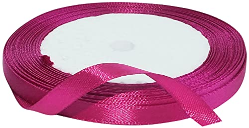 AERZETIX - C50444 - Satinband dekorativ glänzendes - 6mm x 22 meter - magenta - kreative projekte nähkunst geschenkverpackung zur geburtstagsfeier von AERZETIX