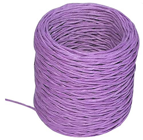 AERZETIX - C51588 - Kordel aus papierschnur - Rolle garn bündeln dekorativ - Ø1.5mm x 22 Meter - violett - kreative projekte strickkunst Geschenkverpackung für Partys von AERZETIX