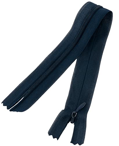 AERZETIX - C60840 - Satz mit 10 Reißverschlüssen unsichtbar 25cm nicht trennbar - reißverschluß mit gestell - farbe dunkelblau - lederwaren jeans hosen kleid rock schieber kleidungsstück nähen von AERZETIX