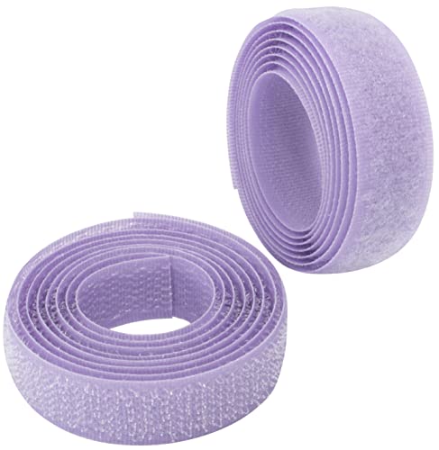 AERZETIX - C65881 - Klettband/-rolle 16 mm 1 meter - organizer/kabelbinder - band für kleidersäcke - aus polyamid und polyester - farbe: lavendel von AERZETIX