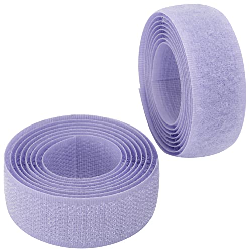 AERZETIX - C65906 - Klettband/-rolle 20 mm 1 meter - organizer/kabelbinder - band für kleidersäcke - aus polyamid und polyester - farbe: lavendel von AERZETIX