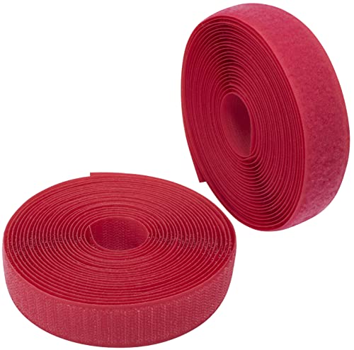 AERZETIX - C65930 - Klettband/-rolle 25 mm 5 meter - organizer/kabelbinder - band für kleidersäcke - aus polyamid und polyester - farbe: helles magenta von AERZETIX