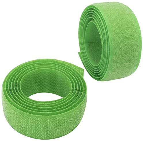 AERZETIX - C65939 - Klettband/-rolle 25 mm 1 meter - organizer/kabelbinder - band für kleidersäcke - aus polyamid und polyester - farbe: apfelgrün von AERZETIX