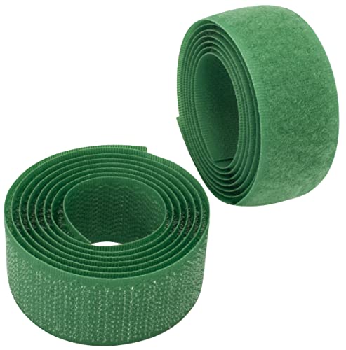 AERZETIX - C65940 - Klettband/-rolle 25 mm 1 meter - organizer/kabelbinder - band für kleidersäcke - aus polyamid und polyester - farbe: grün von AERZETIX