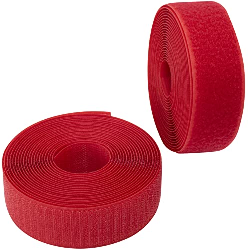 AERZETIX - C65979 - Klettband/-rolle 40 mm 5 meter - organizer/kabelbinder - band für kleidersäcke - aus polyamid und polyester - farbe: himbeerrot von AERZETIX