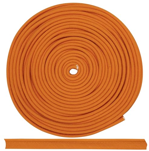 AERZETIX - C72043 - Paspel Schrägband Zierband 4,5 meter x 10 mm - aus 50% polyester und 50% baumwolle - farbe hellorange - passepartout borten kleidung kissen quilt paspeln zum nähen von AERZETIX