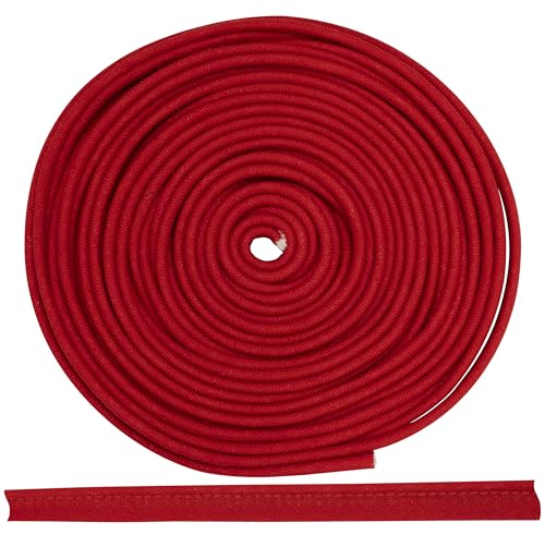 AERZETIX - C72045 - Paspel Schrägband Zierband 4,5 meter x 10 mm - aus 50% polyester und 50% baumwolle - farbe Rot - passepartout borten kleidung kissen quilt paspeln zum nähen von AERZETIX