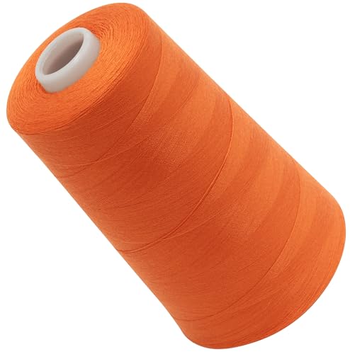 AERZETIX - C72078 - Nähgarnkonus 120 (40/2) 4000 m - aus polyester - konfektion, kurzwaren, garn, kordel, schnur, nähen, kleidung, faden - farbe orange von AERZETIX