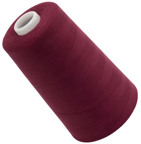 AERZETIX - C72353 - Nähgarnkonus 120 (40/2) 4000 m - aus polyester - konfektion, kurzwaren, garn, kordel, schnur, nähen, kleidung, faden - farbe Burgund von AERZETIX