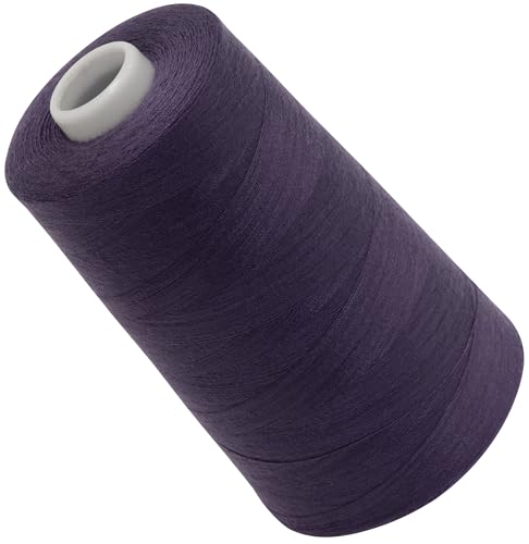 AERZETIX - C72508 - Nähgarnkonus 120 (40/2) 4000 m - aus polyester - konfektion, kurzwaren, garn, kordel, schnur, nähen, kleidung, faden - farbe violett - aubergine von AERZETIX