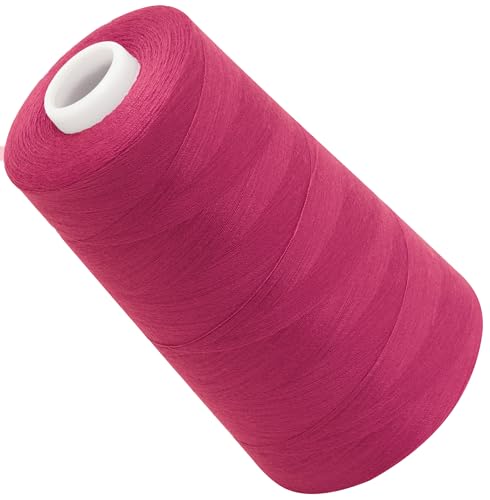 AERZETIX - C72569 - Nähgarnkonus 120 (40/2) 4000 m - aus polyester - konfektion, kurzwaren, garn, kordel, schnur, nähen, kleidung, faden - farbe magenta - hell von AERZETIX