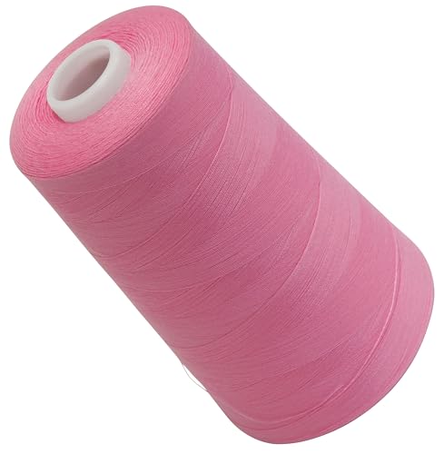 AERZETIX - C72579 - Nähgarnkonus 120 (40/2) 4000 m - aus polyester - konfektion, kurzwaren, garn, kordel, schnur, nähen, kleidung, faden - farbe rosa -Bonbon -hell von AERZETIX