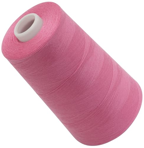 AERZETIX - C72580 - Nähgarnkonus 120 (40/2) 4000 m - aus polyester - konfektion, kurzwaren, garn, kordel, schnur, nähen, kleidung, faden - farbe rosa - bonbon - dunkel von AERZETIX