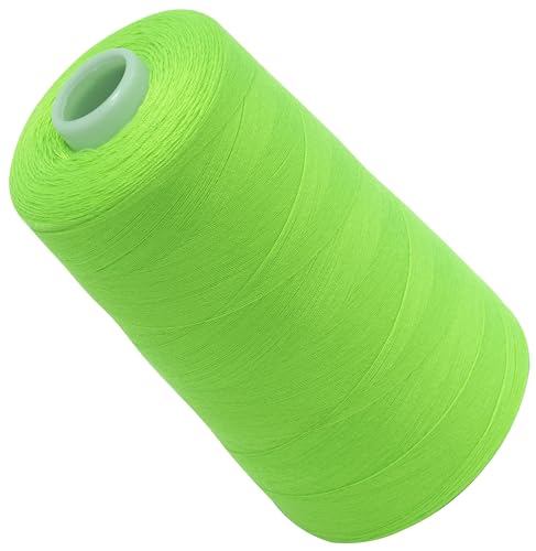 AERZETIX - C72736 - Nähgarnkonus 120 (40/2) 4000 m - aus polyester - konfektion, kurzwaren, garn, kordel, schnur, nähen, kleidung, faden - farbe grün -neon von AERZETIX