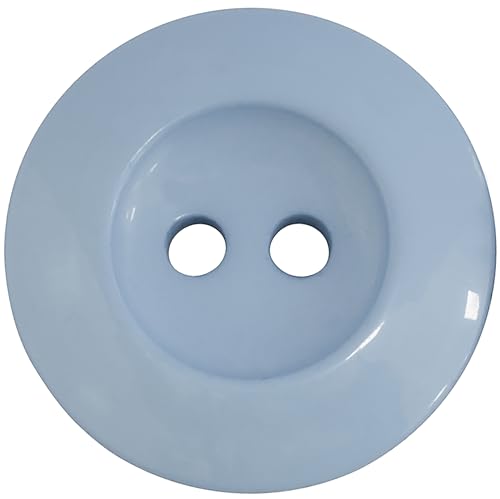 AERZETIX - C74103-10er-Set Nähknöpfe rund ∅20x3 mm mit 2 Löchern 32L L32 - Farbe blau - aus Kunststoff - Öffnung 2 mm - kurzwaren nähen kleidung dekoration von AERZETIX