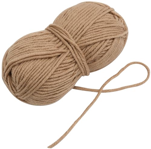 AERZETIX - C74451 - Knäuel strickgarn 100 g - farbe karamellcreme - aus 75% acryl, 25% wolle - haken nadeln kurzwaren kleidung von AERZETIX