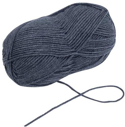 AERZETIX - C74533-100 g Knäuel Strickgarn - jeansblau - aus 75% Acryl und 25% Wolle - häkelnadeln, nadeln, konfektion, kurzwaren, kardieren, bekleidung, halstuch, garn von AERZETIX