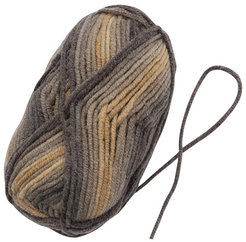 AERZETIX - C76368 - Knäuel strickgarn 100 g - farbe grau dunkelgrau beige - aus 75% acryl 25% wolle - stränge haken nadeln kurzwaren kleidung von AERZETIX