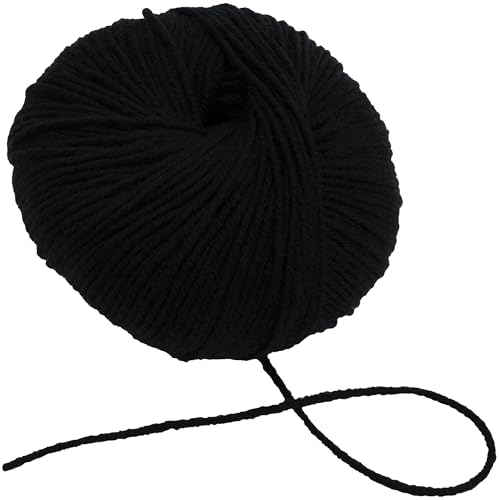 AERZETIX - C76500 - Knäuel Strickgarn 50 g - 100% Merinowolle - farbe schwarz - strang, häkelnadeln, nadeln, konfektion, kurzwaren, kleidung von AERZETIX