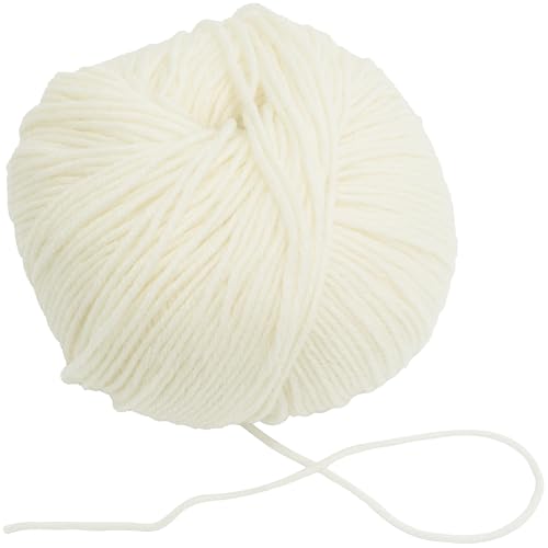 AERZETIX - C76503 - Knäuel Strickgarn 50 g - 100% Merinowolle - farbe weiß - strang, häkelnadeln, nadeln, konfektion, kurzwaren, kleidung von AERZETIX