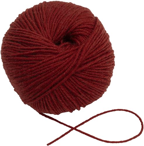 AERZETIX - C76504 - Knäuel Strickgarn 50 g - 100% Merinowolle - farbe rot - strang, häkelnadeln, nadeln, konfektion, kurzwaren, kleidung von AERZETIX