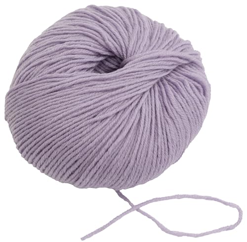 AERZETIX - C76505 - Knäuel Strickgarn 50 g - 100% Merinowolle - farbe hell lila - strang, häkelnadeln, nadeln, konfektion, kurzwaren, kleidung von AERZETIX