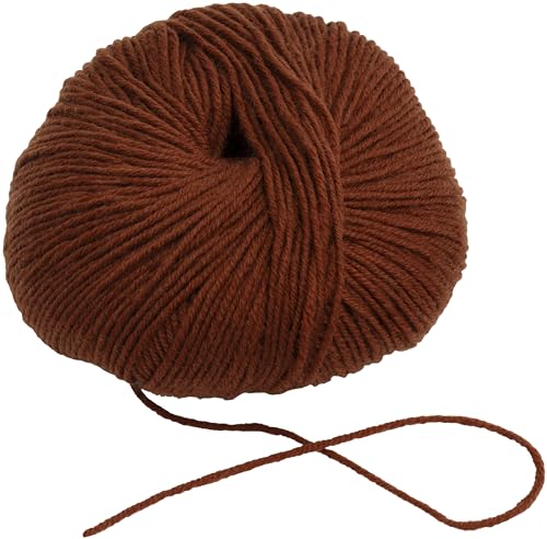 AERZETIX - C76509 - Knäuel Strickgarn 50 g - 100% Merinowolle - braune farbe - strang, häkelnadeln, nadeln, konfektion, kurzwaren, kleidung von AERZETIX