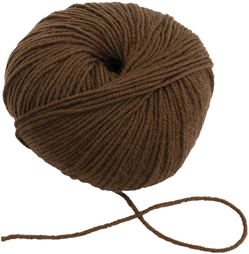 AERZETIX - C76510 - Knäuel Strickgarn 50 g - 100% Merinowolle - farbe dunkelbraun - strang, häkelnadeln, nadeln, konfektion, kurzwaren, kleidung von AERZETIX