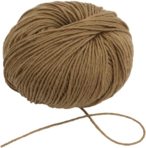 AERZETIX - C76511 - Knäuel Strickgarn 50 g - 100% Merinowolle - farbe Kakao-Beige - strang, häkelnadeln, nadeln, konfektion, kurzwaren, kleidung von AERZETIX