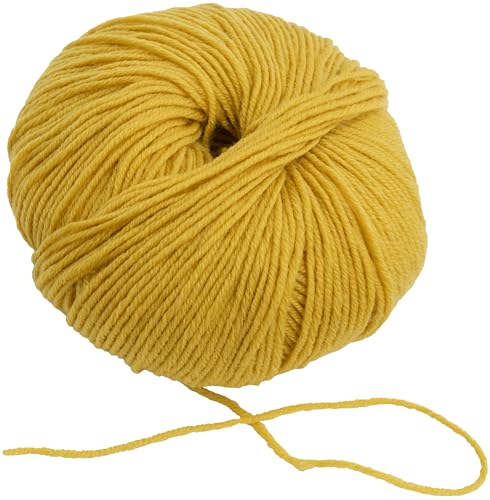 AERZETIX - C76513 - Knäuel Strickgarn 50 g - 100% Merinowolle - farbe Entengelb - strang, häkelnadeln, nadeln, konfektion, kurzwaren, kleidung von AERZETIX