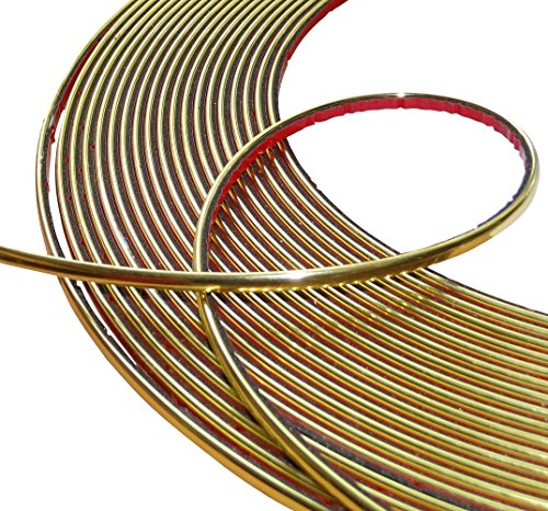 Aerzetix: 4mm 4.5m Stick Klebeband goldene Farbe Gold von AERZETIX