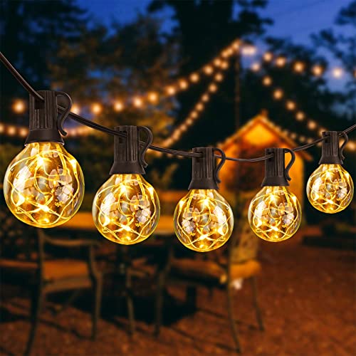 Lichterkette Außen, 11,7M Lichterkette Aussen mit 30+5 G40 Lichterkette Glühbirnen,165 LEDs Outdoor Lichterkette IP65 Wasserdicht für Outdoor Indoor Deko Party Garten Balkon Hof von AETKFO