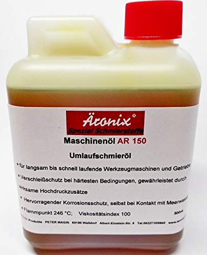 (48€/L) 500ml Äronix AR150 Maschinen Getriebeöl/Umlaufschmieröl für Bohrhammer Stemmhammer Schlagwerk Getriebe Öl Schmieröl von Äronix