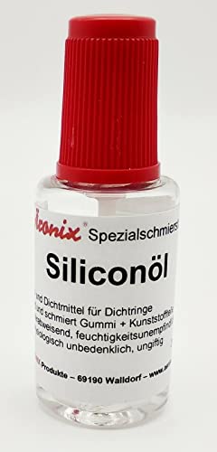 (65€/100ml)20ml Äronix Siliconöl, Pinselflasche Hochtemperaturöl -30°C bis +200°C Langzeitschmieröl von Äronix