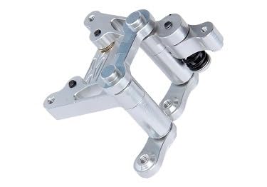 AFCAHEH 1/5 RC Car CNC Alloy Steering Set for ROVAN KINGMOTOR ROFUN 5B 5T 5SC Truck Parts(Silver) von AFCAHEH