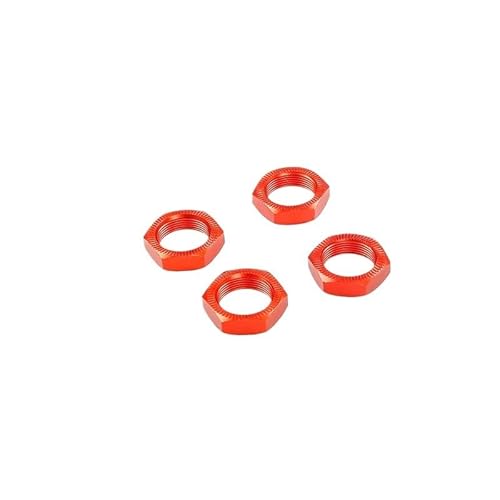 AFCAHEH Metal Wheel Hex Nuts 24mm 4PCS for 1:5 5B 5T 5SC(Orange Red) von AFCAHEH