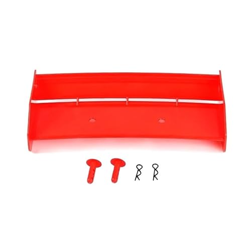 AFCAHEH Rear Tail Wing Kit for 1/5 Scale Rc Car Gas ROFUN ROVAN KM 5B Upgrade Parts(Nylon Wing Kit Red) von AFCAHEH