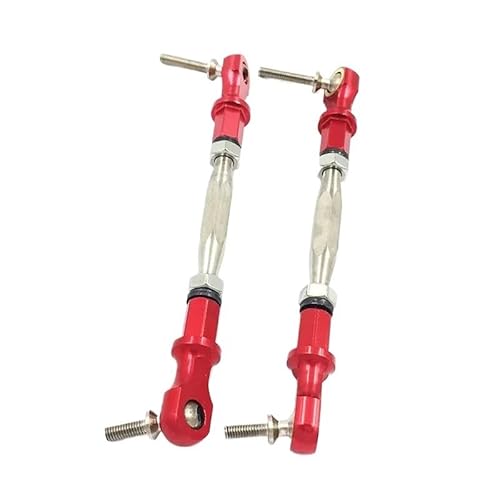 AFCAHEH Upgrade Alloy Steering Turnbuckle Tie Rod 2pcs for 1/5 Rc Car ROFUN ROVAN King Motor 5B 5T 5SC Buggy Truck Parts(Rood) von AFCAHEH