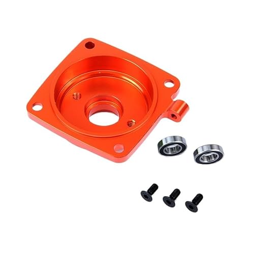 AFCAHEH Upgrade CNC Aluminum Clutch Cover Housing Mount for 1/5 Scale Rc Car Gas ROFUN ROVAN KM 5B 5T 5SC Buggy Truck Parts(Orange Red) von AFCAHEH