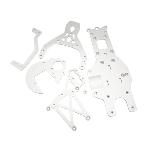 AFCAHEH Upgrade Engine Rear Chassis Braces Spur Gear Upper Plates Kit for 1/5 Rc Car Gas ROFUN ROVAN KM 5B 5T 5SC SS Parts(1Set Silver) von AFCAHEH