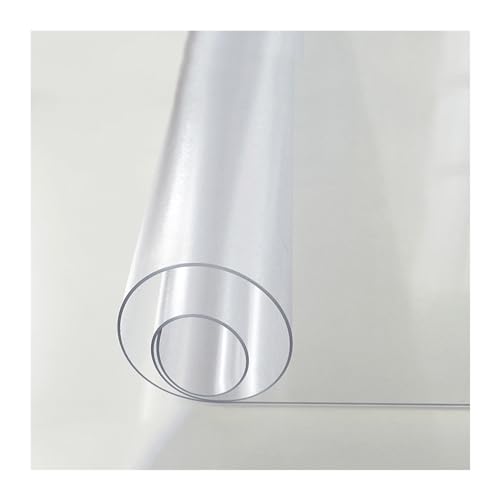 AFEQE Transparente Tischdecke Tischfolie Transparent 1/1.5mm Tischschutz-Folie für Den Wasserdichten Und öLbestäNdigen Schutz Von Tischen Und MöBeln (Dicke : Frosted 1.0mm, Size : 80x135cm) von AFEQE