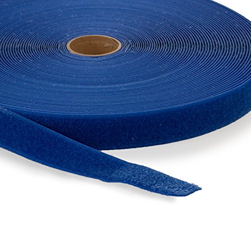 AFH Flauschband | Länge: 25 Meter | verschiedene Breiten und Farben (Breite: 25 mm, blau) von AFH-Webshop