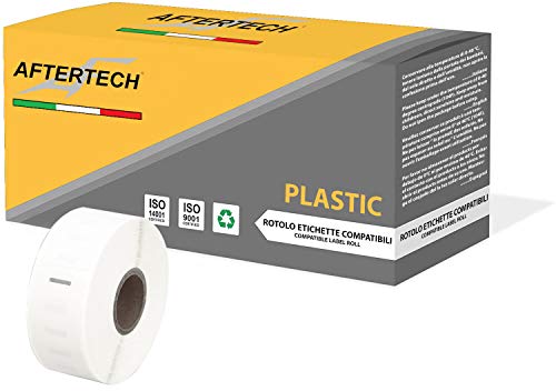 Aftertech 1 Rolle 11352P 25 x 54 mm Kunststoff-Etiketten, wasserdicht, kompatibel mit 500 Etiketten/Rolle = 500 Gesamt) für Dymo LabelWriter 1 x 11352PLA von AFTERTECH