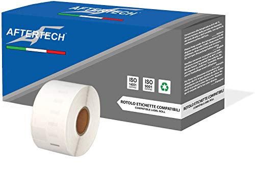 Aftertech 1 x 99012 36 x 89 mm Rolle Klebeetiketten kompatibel (260 Etiketten/Rolle = 260 insgesamt) für Dymo LabelWriter Seiko SLP Druckeretiketten S0722400 1 x 99012 von AFTERTECH