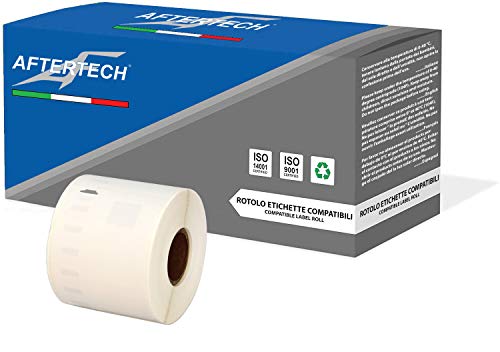 Aftertech 1 x 99015 54 x 70 mm Rolle Klebeetiketten kompatibel (320 Etiketten/Rolle = 320 insgesamt) für Dymo LabelWriter Seiko SLP Druckeretiketten S0722440 1 x 99015 von AFTERTECH