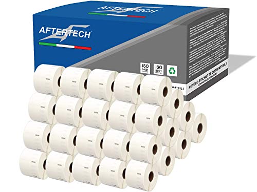 Aftertech 100 x 11354 57 x 32 mm Klebeetiketten kompatibel (1000 Etiketten/Rolle = 10000 Gesamt) für Dymo LabelWriter Seiko SLP Druckeretiketten S0722540 100 x 11354 von AFTERTECH