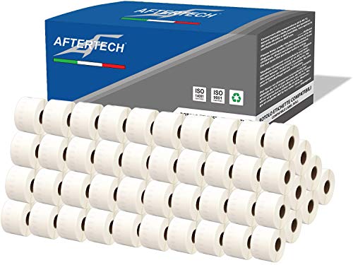 Aftertech 100x 11356 41x89mm Rollen kompatible Klebeetiketten (300 Etiketten/Rolle = 30000 insgesamt) für Dymo LabelWriter Seiko SLP Etikettendrucker S0722560 100x11356 von AFTERTECH