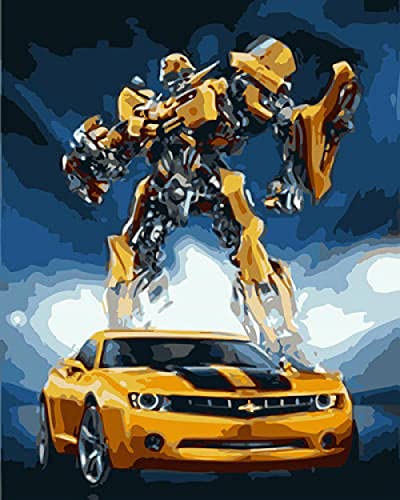 AFuruide Diamond Painting Set 5d Diamant Painting Autobots Adult DIY Diamond Painting Kit Home Wanddekoration 40 * 50cm Rahmenlos von AFuruide