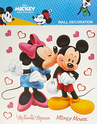 AG Design DKs 1085 Disney Micky Maus, Wand Sticker, Papier, Mehrfarbig, 30 x 30 cm von AG Design